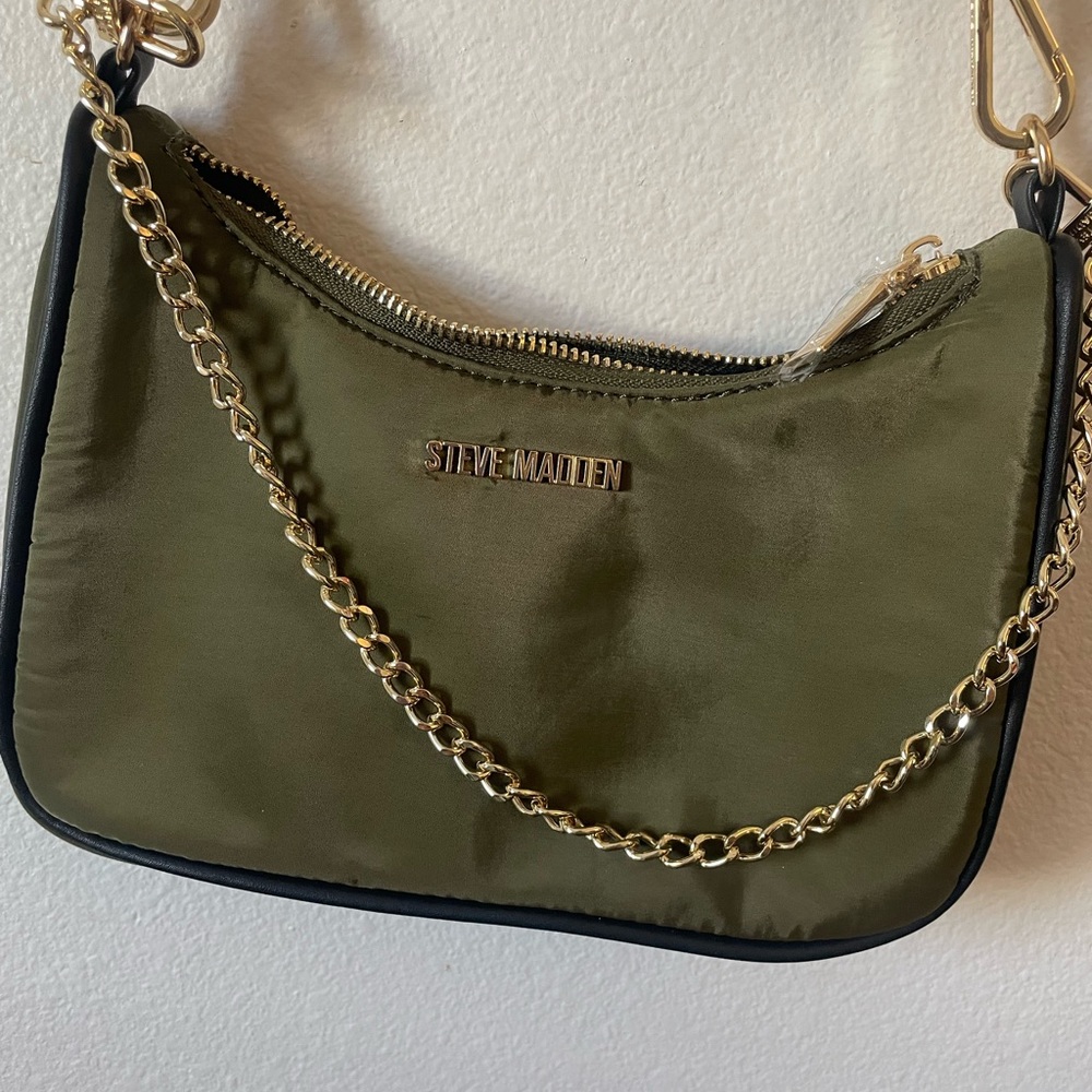 Multi Pouch Nylon Crossbody Bag